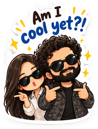 Khaapi chibi sticker: Am I cool yet?!